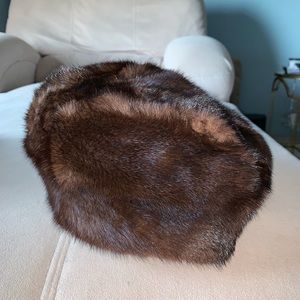 AUTHENTIC BROWN MINK HAT